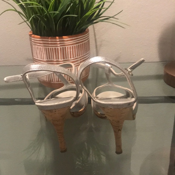 Silver Dressy Heels - Picture 2 of 2